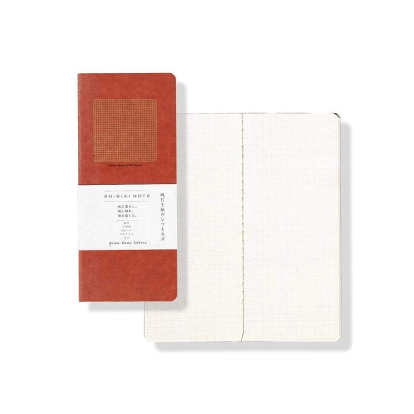 Yamamoto Ro-Biki Notebook 3.6" x 8.3" Basic Chiffon Paper | 2 mm Grid