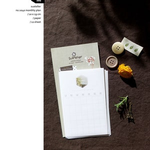 Suatelier Planner Sticky Notes 1040| Monthly Plan
