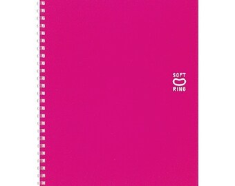 Kokuyo B5 Soft Ring PINK Notebook Dotted Line 6mm Rule | 40 Sheets SV301
