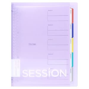 MARUMAN SESSiONS CLEAR B5 Binder Stufy Binder Subject Binder Index