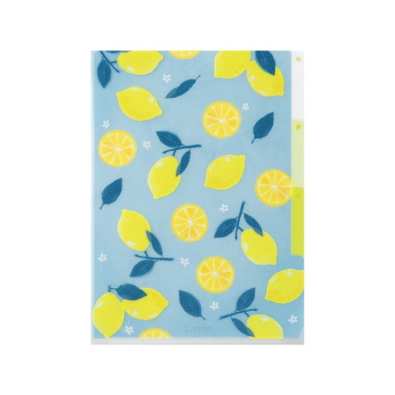 Lemon 3 Pocket Clear Folder Lemon 3 Pocket Clear Folder