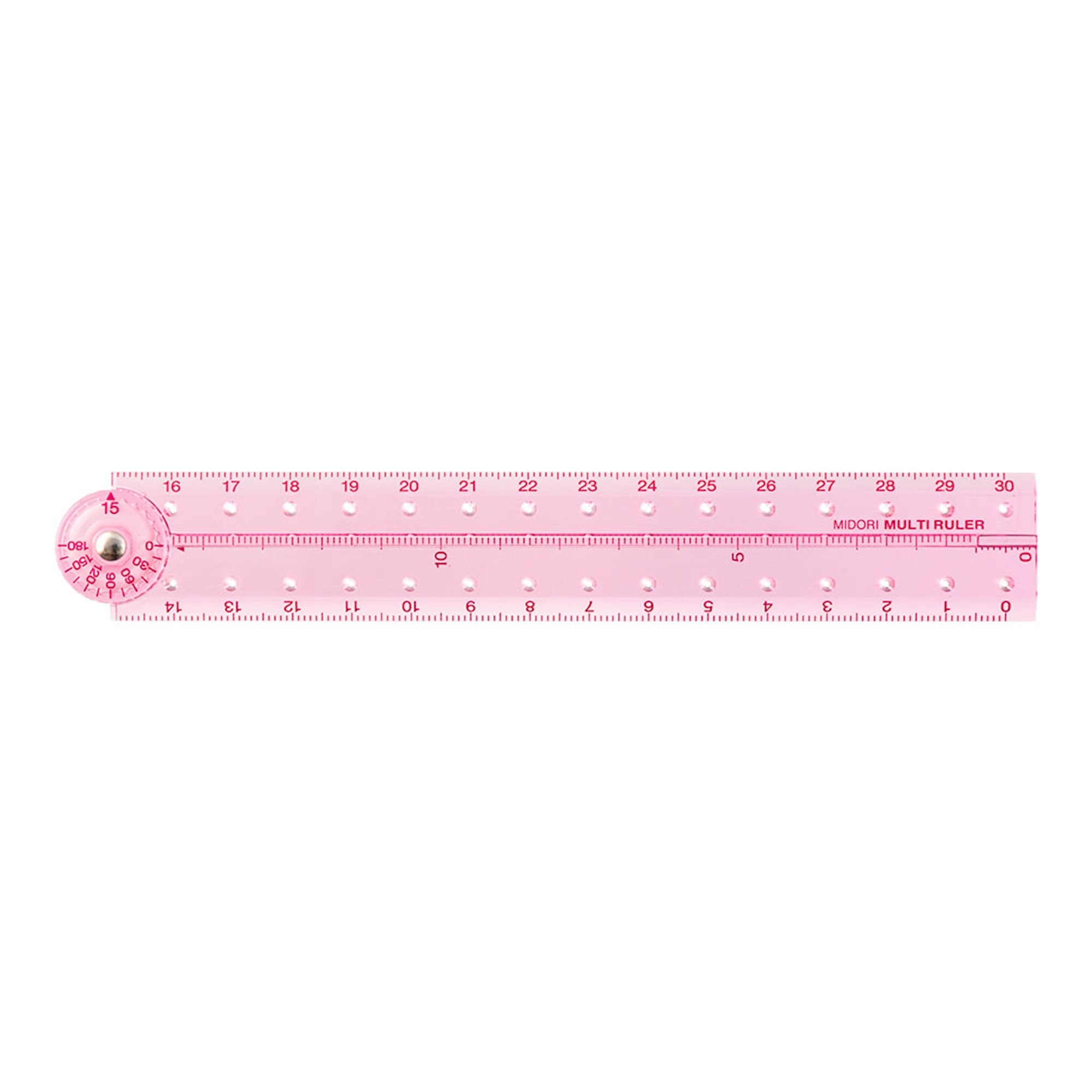 Midori Multi Ruler - 30 cm, Pink