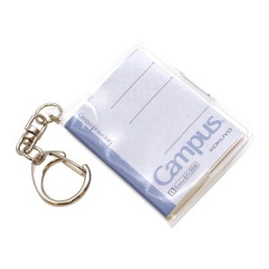 Kokuyo MINI Campus NOTEBOOK LIMITED Edition Campus Washi Tape Ruled Notebook Keychain Clear Pouch Complete Set | 99K-1280-2
