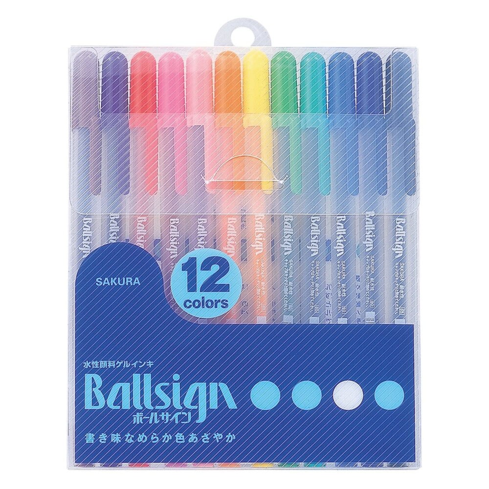 5 Sakura Gelly Roll Pens, Colored, Silver Shadow 5 Sakura Bold Point Gel  Ink Pen Set Adult Book Coloring, Bible Studies, Planners 