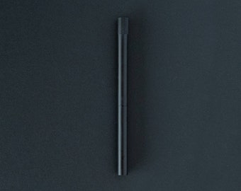 BLACK LUMOS WRITE Nachfüllbarer Fineliner und Pinselstift, eloxiertes Aluminium, zum Befüllen mit Ihrer Tinte, nachfüllbar, 11 Spitzengrößen 0,1 mm zum umweltfreundlichen Pinseln