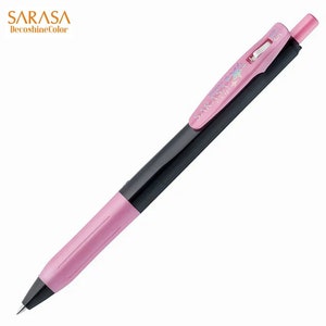 Zebra Sarasa DECOSHINE Deko Shine Metallic Shiny PINK 0,5 mm Push Clip Gelstift | ALLE Farben