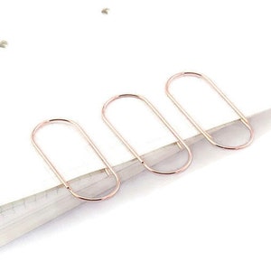 Five 5 Trombone en or rose Trombone en cuivre Agrafe en or rose Agrafe en cuivre Trombone super résistant Trombone JUMBO