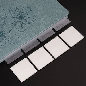 Translucent Transparent MINI PET PLAIN Vellum Sticky Notes | 1.57 X 1.57 Inches 200 sheets