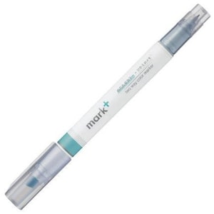 Kokuyo Mark+ GREEN Plus GREY Two Way markeerstift en grijze pen Two Way markeerstift Dubbelzijdige markeerstift | PM-MT201GM