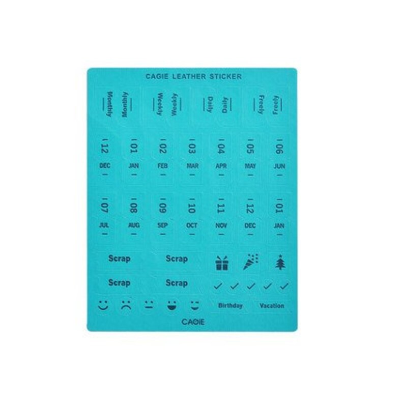 Colorful RED Cagie PU Leather Index Tabs Monthly Index Tabs Etsy