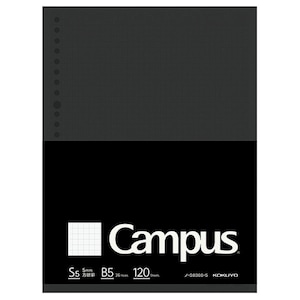 Kokuyo B5 Campus Biz Loose Leaf Paper 836S-5 5 mm Graph Grid 26 Holes 120 Sheets | B5