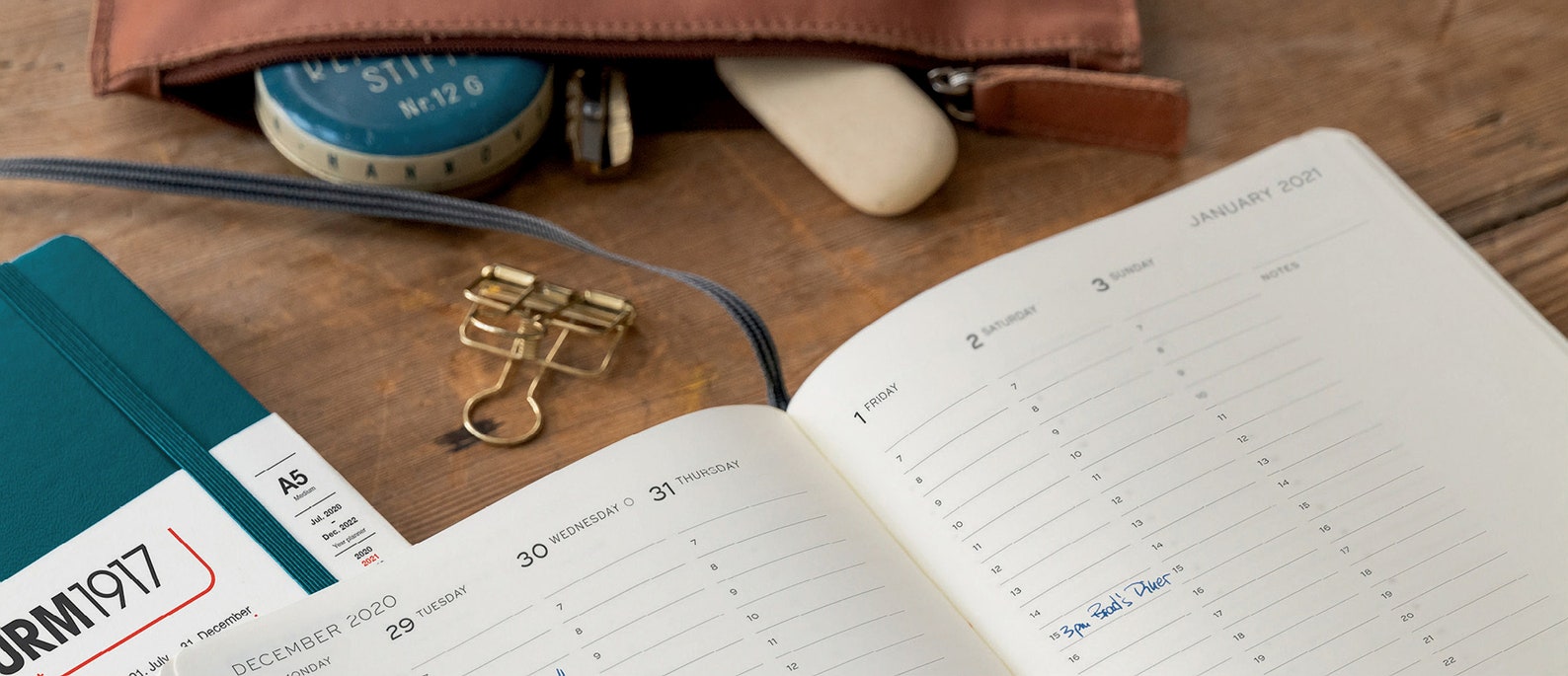 Leuchtturm1917 2021 BLACK VERTICAL Medium Weekly Planner & Etsy