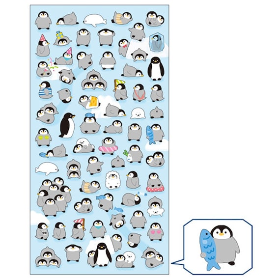 Mind Wave Seals PENGUIN Stickers Seals Bujo Tiny Stickers 78087 