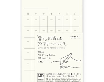 Midori MD Diary | Undated Sticker