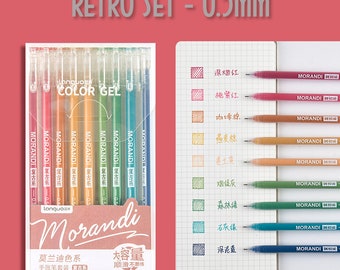 NEO ヴィンテージ ペンシル　希少　9本　まとめ売り Languo Morandi レトロセット カラージェル 9本ペンセット 0.5mm