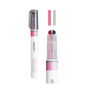 Kokuyo Mark+ PINK Plus GREY Two Tone markeerstift Dual Way markeerstift Two Way markeerstift Dubbelzijdige markeerstift | PM-MT101PM