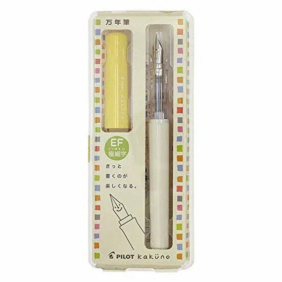 Fountain pen · Kakuno EF Extra fine letter 【Soft yellow】 FKA-1SR-SYEF kakuno 