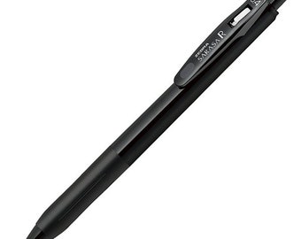 Zebra Sarasa "R" Rich BLACK 0.4mm Push Clip Gel Pen Super Saturated Ink | JJS29-R1