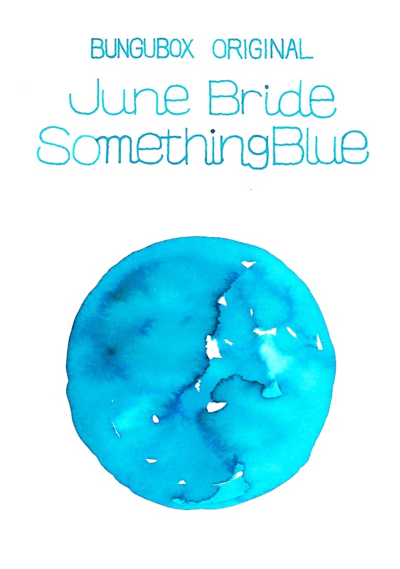 BUNGUBOX Japan JUNE BRIDE Something Blue 光沢万年筆インク ディップ