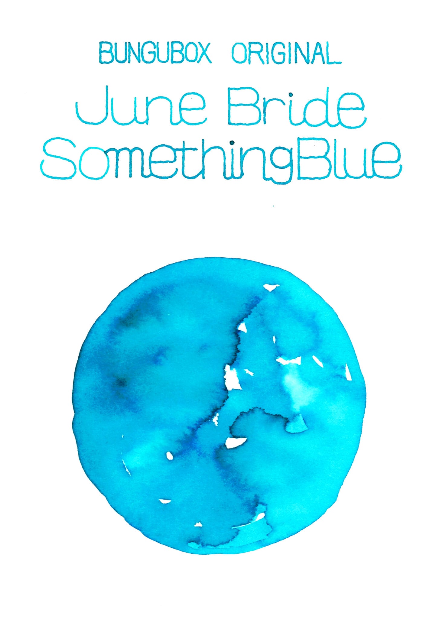 BUNGUBOX Japan JUNE BRIDE Something Blue 光沢万年筆インク ディップ