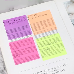 HELLE TÖNE Transluzente PET-Farbe Pergamin Haftnotizen 3 X 3 | Ein Block 50 Blatt