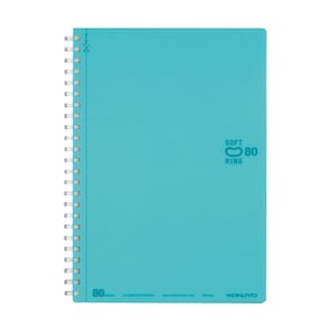Cuaderno Kokuyo B5 Soft Ring B5 AZUL VERDE Línea punteada Regla de 6 mm / 80 hojas SV308BT
