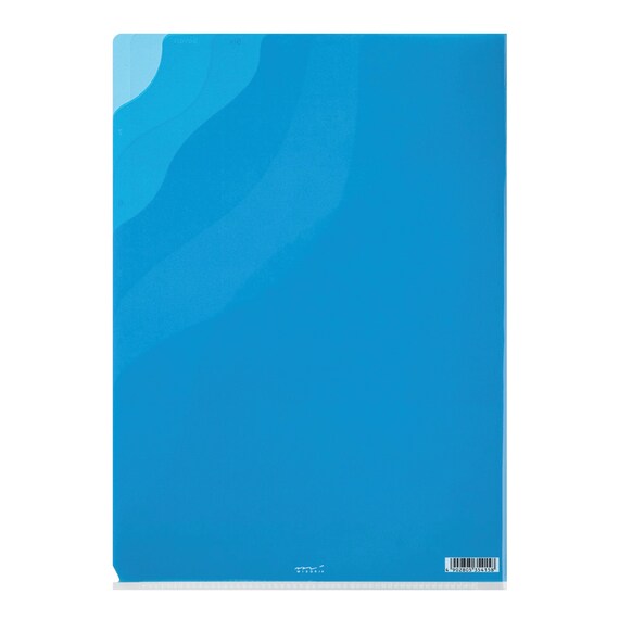 Midori MD A4 7 Pocket BLUE Wave Clear Folder - Etsy UK