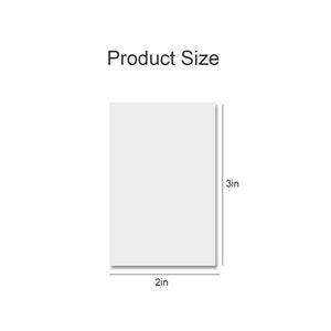 Translucent Transparent PET PLAIN Vellum Sticky Notes | Plain 2 X 3 50 sheets