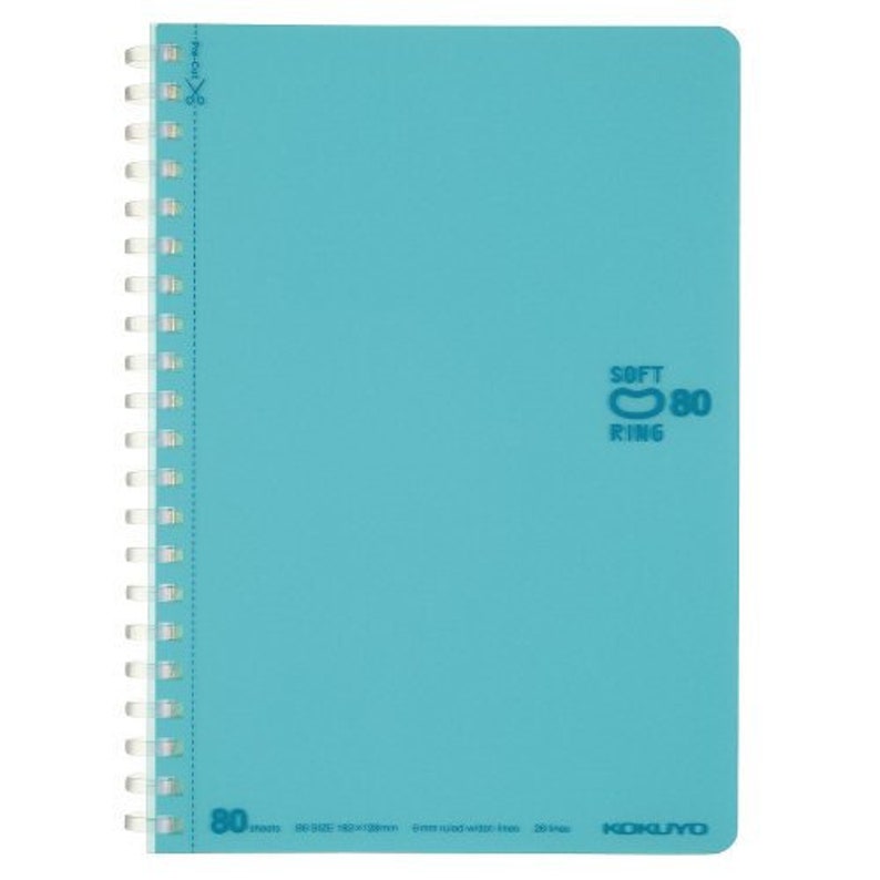 Kokuyo B6 Soft Ring B6 LIGHT BLUE Notebook Dotted Line 6mm - Etsy