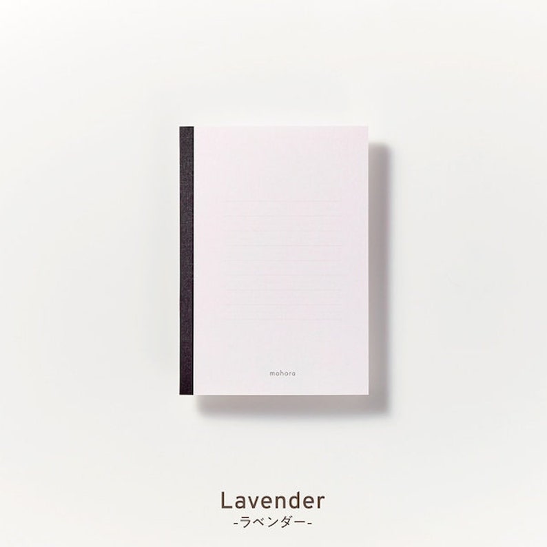 Cuaderno Oguno B6 MAHORA LAVENDER de 5 mm con rayas y supresión de luz, papel con reducción de reflejos, Premio al Buen Diseño para Discapacidades del Desarrollo / OGN-M311 B6 LAVENDER