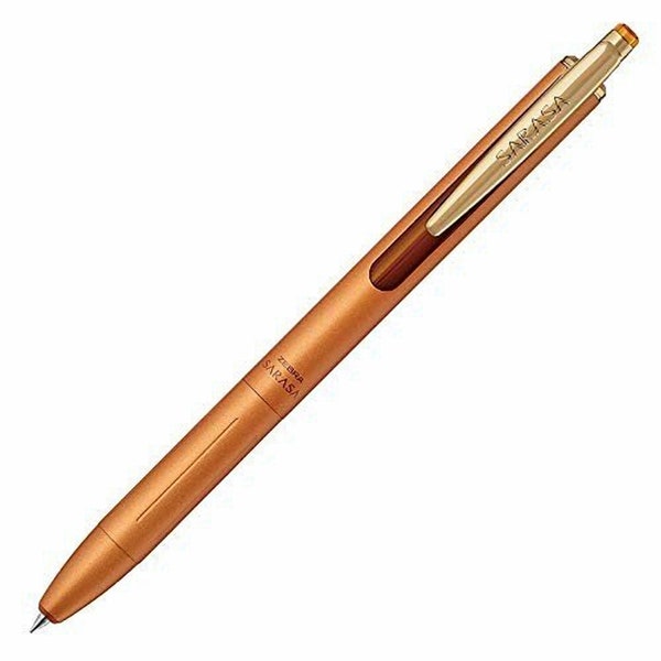 Zebra Sarasa GRAND CAMEL YELLOW Metal Body Vintage 0.5mm Push Clip Gel Pen | 2020 Upgrade