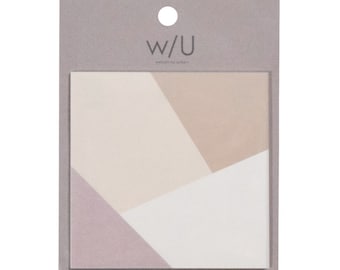 Nakabayashi LATTE Watashi No Sobani W/U Series Transparent Sticky Note Translucent Sticky Notes Vellum Sticky Notes | WU-FSTL 20 Sheets