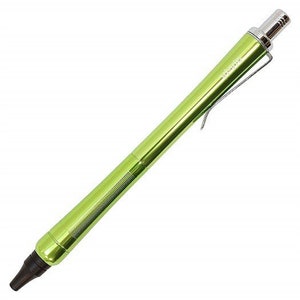 Ohto Vi-Vic YELLOW 0.7mm Aluminum Needlepoint Pen Ballpoint Pen Black Ink NPB-407V GREEN