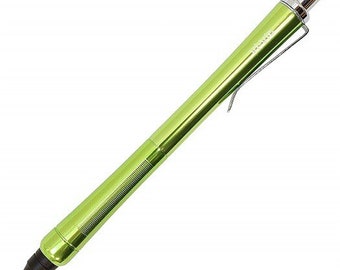Ohto Vi-Vic GREEN 0.7mm Aluminium Needlepoint Pen Stylo à Billpoint Noir Encre | NPB-407V