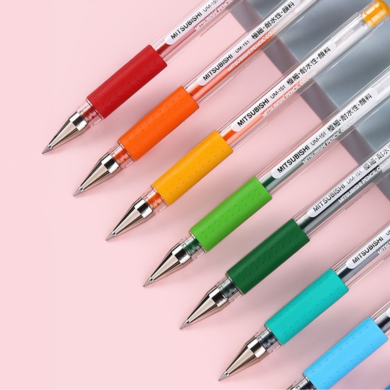 Uniball Signo UM151 Gel Pen LAVENDER BLACK 0.38 Mm Etsy