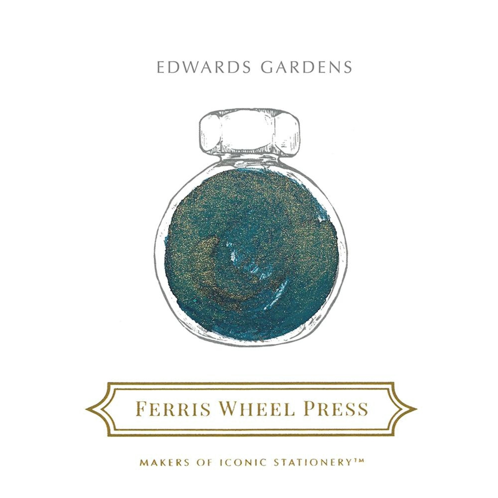 Ferris Wheel Press SHIMMER EDWARDS GARDEN Fountain Pen Ink Dip Pen Ink  Calligraphy Ink Bottle Ink 38ml 