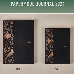 2024 B6 & A6 Papermood SINGLE Book Tomoe River 52gsm One Day Per Page Cousin Techo Planner Notebook Journal | 431 Pages