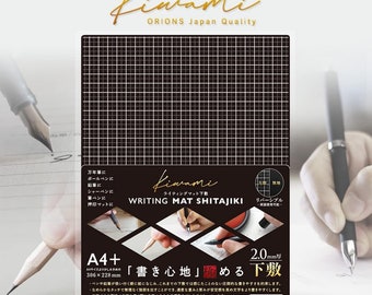 A4 Grid Kyoei Plastic Kawami 5mm Grid PENCIL Board Bookmark Underlayment Tracing Aid Writing Pencil Board Pen Board / WMS-A4-BL