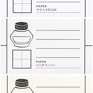 B Crucial FOUNTAIN PEN PAPER Coleção Conqueror raid Ok Fools Cream book Amostras de tinta para caneta-tinteiro Amostras de tinta | 30 folhas