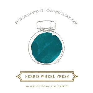 Ferris Wheel Press BLUEGRASS VELVET 万年筆インク ディップペンインク カリグラフィーインク ボトルインク | 38ml
