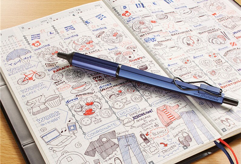 NAVY Mitsubishi Jetstream Edge 0.28mm Pen Oil-Based Ink Ultra Fine Point Water Resistant Ink