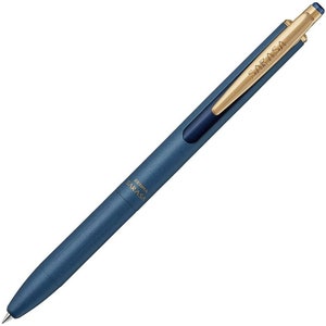 Bolígrafo de gel Zebra Sarasa GRAND BLUE GRAY con cuerpo de metal y clip de presión de 0,5 mm, estilo vintage / Actualización 2020
