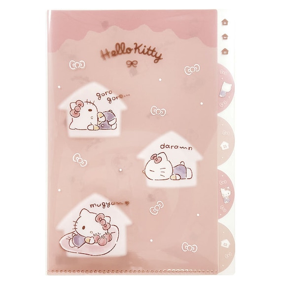HELLO KITTY MPLAN & Sanrio Collab Lazy Life A4 5 Pocket Index