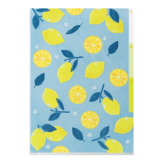 Lemon 3 Pocket Clear Folder Lemon 3 Pocket Clear Folder