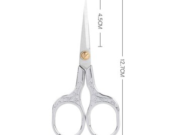 ゴールド レトロ風 オフィス用はさみ 文房具 刺繍 旅行用 1組 | 超鋭利