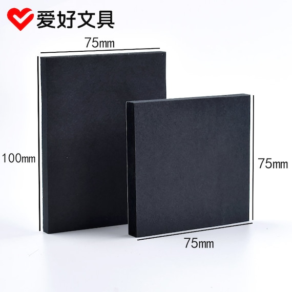 BLACK Sticky Notes Black Out Sticky Notes Black Out Planning Two Different  Sizes 75mm X 75mm and 75mm X 100mm 70 Sheets -  Hong Kong