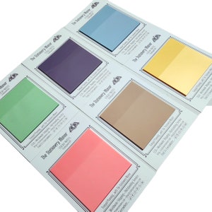 NEUTRAL TONES Translucent Transparent PET Color Vellum Sticky Notes 3 X 3 | One Pad 50 sheets