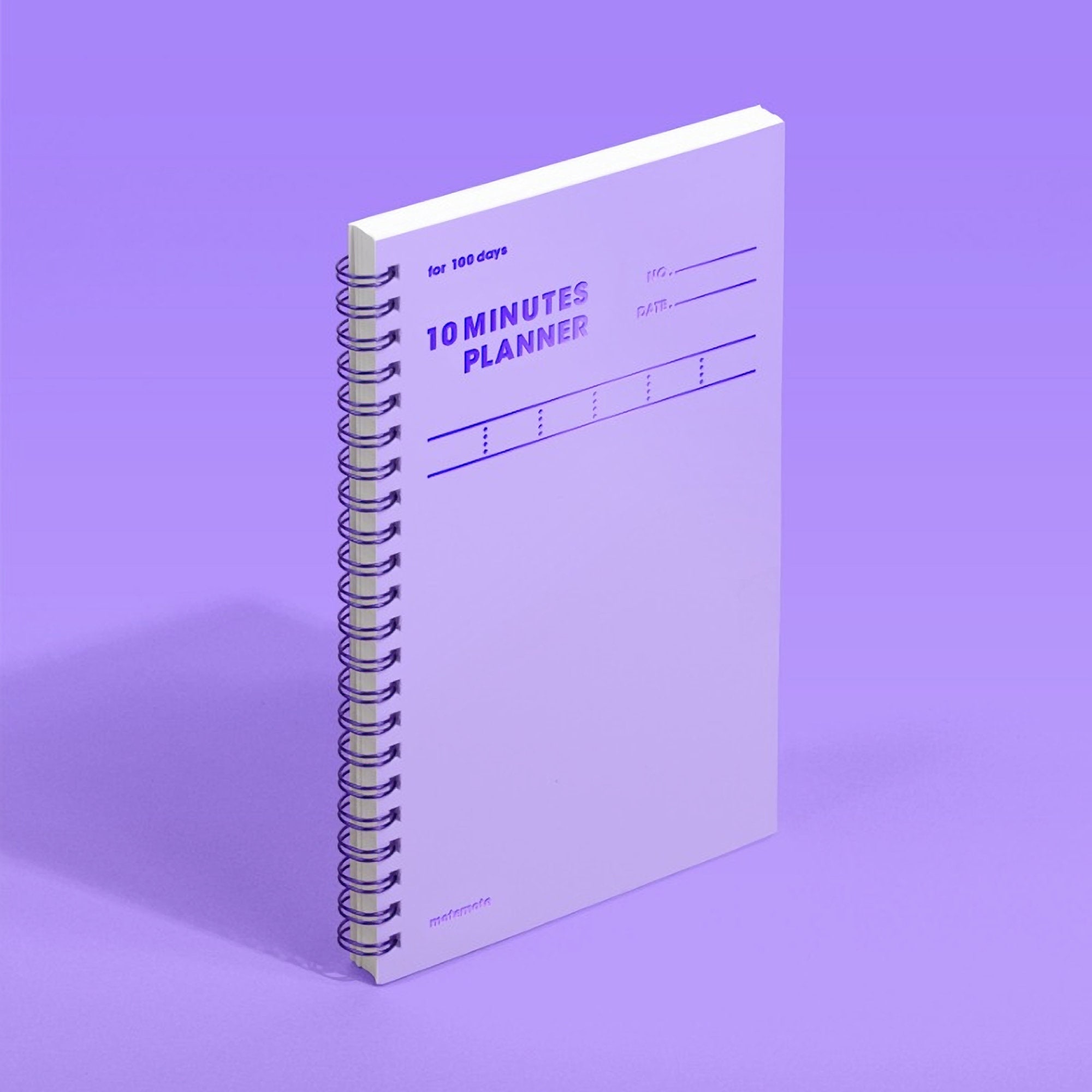 MOTEMOTE 10 Minutes Planner – 100 Days Weekly & Daily Study Planner