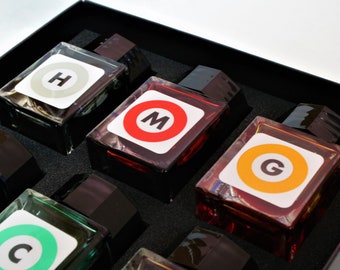 BUNGUBOX Japan TOKYO METRO カラーセット 光沢万年筆インク ディップ