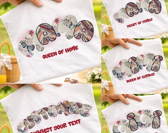 Diseño de camiseta personalizada para mamá en formato PNG, diseño personalizado de camiseta para mamá (Mimi, Gigi, Nana), gráfico con nombre familiar, descarga digital.